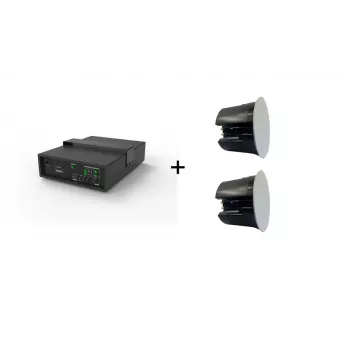 Vivolink Audiopack Subwoofer 6.5 40W + 2 x Premium-plafondluidsprekers (Beperkte bundelaanbieding) Zwart Bekabeld 110 W