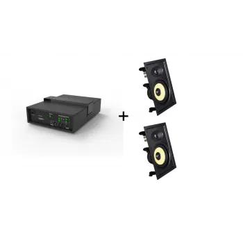 Vivolink Audiopack Subwoofer + 2 x Premium-inbouwhuidsprekers (Limited Bundle Pack Offer) Zwart Bekabeld 110 W