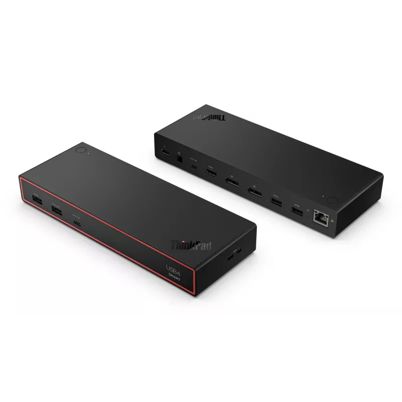 Lenovo ThinkPad USB4 Smart Dock 5500 met 135W voeding Bekabeld Zwart