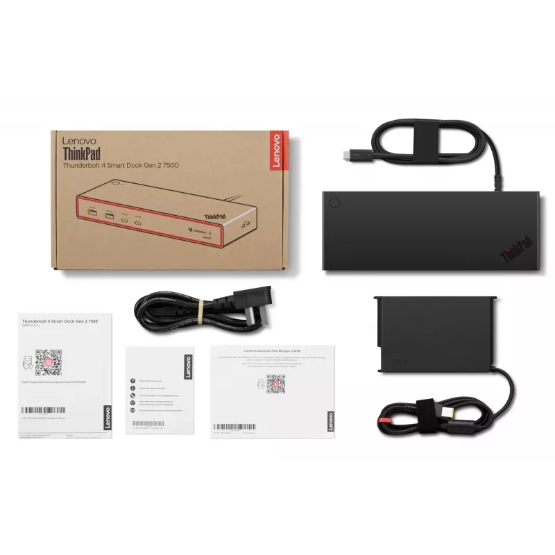 Lenovo ThinkPad Thunderbolt 4 Smart Dock Gen2 7500 Bekabeld Zwart