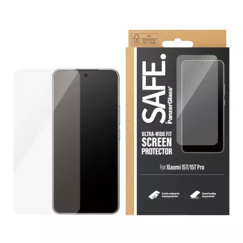 PanzerGlass SAFE. by ® Displayschermfolie Xiaomi 15T | 15T Pro | Ultra-Wide Fit