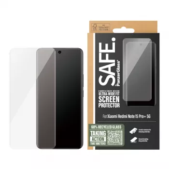 PanzerGlass SAFE. by ® Displayschermbescherming Xiaomi Redmi Note 15 Pro+ 5G | Ultra-Wide Fit