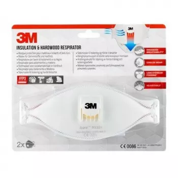 3M 9332C2 herbruikbaar ademhalingsmasker FFP3 Halfmasker Ademhalingsbescherming Luchtzuiverend ademhalingsmasker