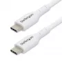 StarTech.com 1 m (3,3 ft) witte USB-C-oplaadkabel 2-pack, USB-C-kabel, USB 2.0 Type-C Laptop-oplaadkabel, 60 W 3 A Power Delivery, TPE-mantel, USB-C datatransmissiekabel, M/M