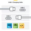 StarTech.com 1 m (3,3 ft) witte USB-C-oplaadkabel 2-pack, USB-C-kabel, USB 2.0 Type-C Laptop-oplaadkabel, 60 W 3 A Power Delivery, TPE-mantel, USB-C datatransmissiekabel, M/M