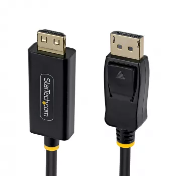 StarTech.com 2m DisplayPort naar HDMI-adapterkabel met gripvaste stekkers, 4K 60Hz, HDR, unidirectionele DP naar HDMI-videoconverter, DP desktop naar HDMI-monitor