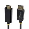 StarTech.com 2m DisplayPort naar HDMI-adapterkabel met gripvaste stekkers, 4K 60Hz, HDR, unidirectionele DP naar HDMI-videoconverter, DP desktop naar HDMI-monitor