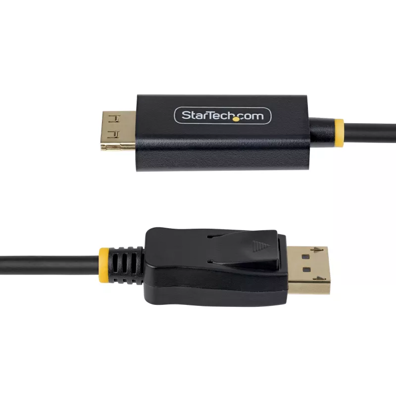 StarTech.com 2m DisplayPort naar HDMI-adapterkabel met gripvaste stekkers, 4K 60Hz, HDR, unidirectionele DP naar HDMI-videoconverter, DP desktop naar HDMI-monitor