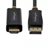 StarTech.com 2m DisplayPort naar HDMI-adapterkabel met gripvaste stekkers, 4K 60Hz, HDR, unidirectionele DP naar HDMI-videoconverter, DP desktop naar HDMI-monitor