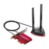 TP-Link AX3000 Wi-Fi 6 Bluetooth 5.0 PCIe-adapter, intern, draadloos, PCI Express, WLAN / Bluetooth, 2402 Mbit/s, zwart, rood