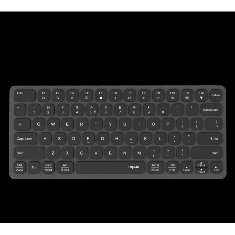 Rapoo UCK-6001 Ultradun toetsenbord met 8-in-1 USB-C-multiportadapter, QWERTZ