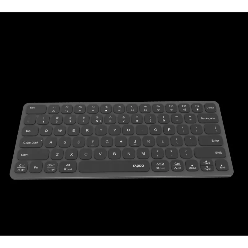 Rapoo UCK-6001 Ultradun toetsenbord met 8-in-1 USB-C-multiportadapter, QWERTZ