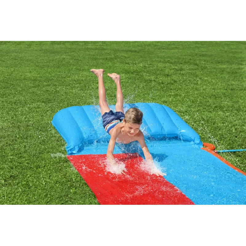 Bestway H2OGO! dubbele waterglijbaan met Tsunami Splash-ramp 4,88 m
