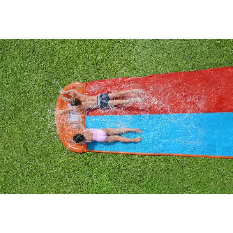 Bestway H2OGO! dubbele waterglijbaan met Tsunami Splash-ramp 4,88 m