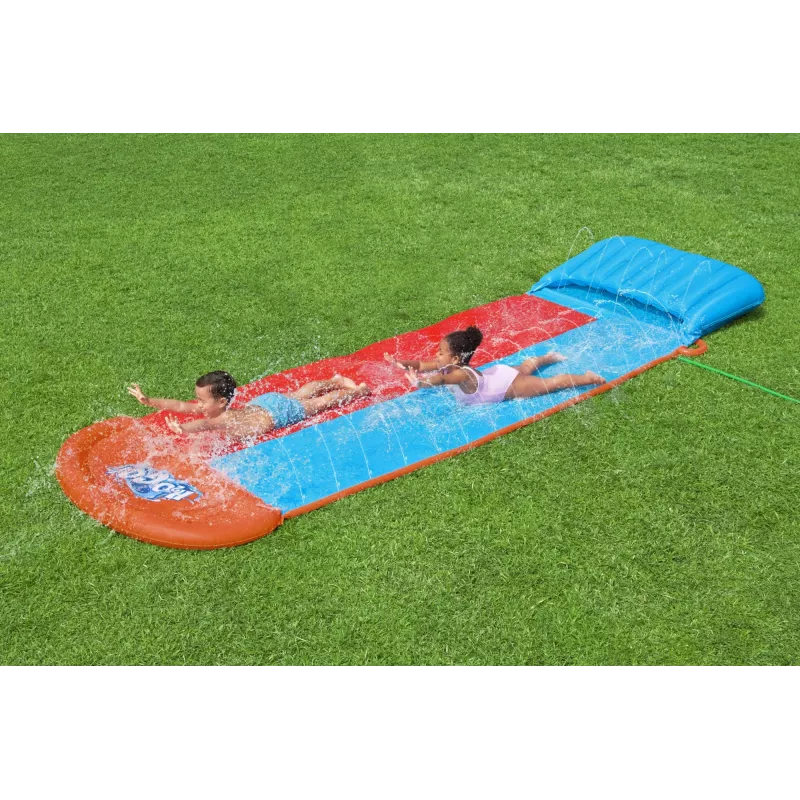 Bestway H2OGO! dubbele waterglijbaan met Tsunami Splash-ramp 4,88 m