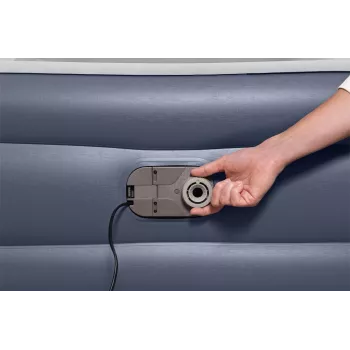 Bestway Tritech SleekFlow hoofdeinde-luchtbed Queen met ingebouwde AC-pomp en antimicrobiële coating 2,26 m x 1,52 m x 84 cm