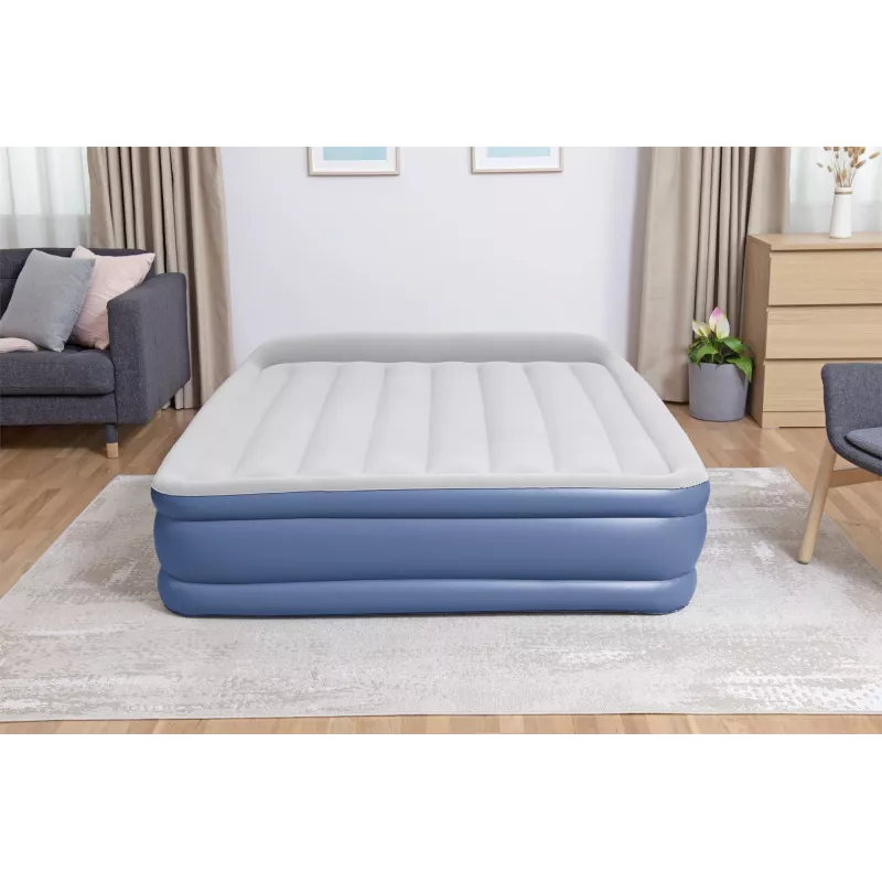 Bestway Tritech luchtbed Queen met ingebouwde AC-pomp en antimicrobiële coating 2,03 m x 1,52 m x 46 cm