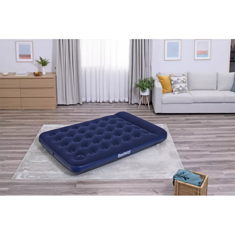 Bestway luchtbed Full met ingebouwde voetpomp 1,91 m x 1,37 m x 28 cm