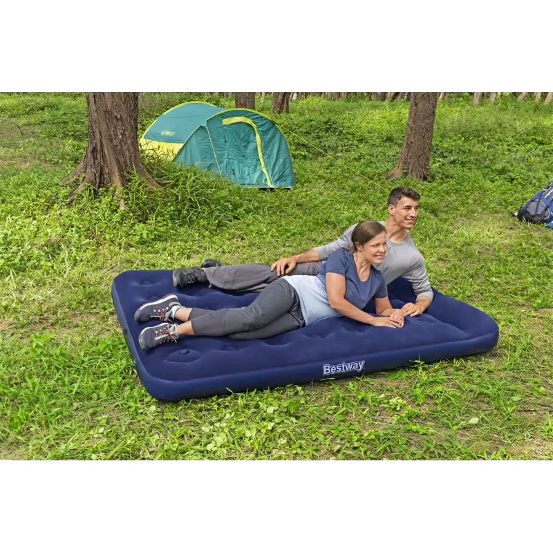Bestway luchtbed Full met ingebouwde voetpomp 1,91 m x 1,37 m x 28 cm