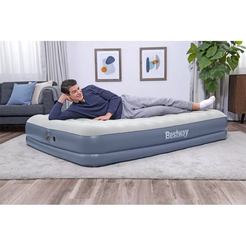 Bestway Tritech luchtbed Queen met oplaadbare pomp 2,03 m x 1,52 m x 36 cm
