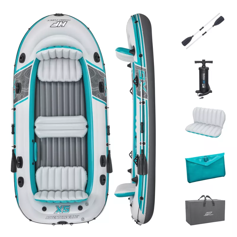 Bestway Hydro-Force Adventure Elite X5 opblaasbare raft-set 3,64 m