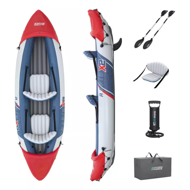Bestway Hydro Force Rapid X2 opblaasbare kajak-set voor 2 personen 3,21 m