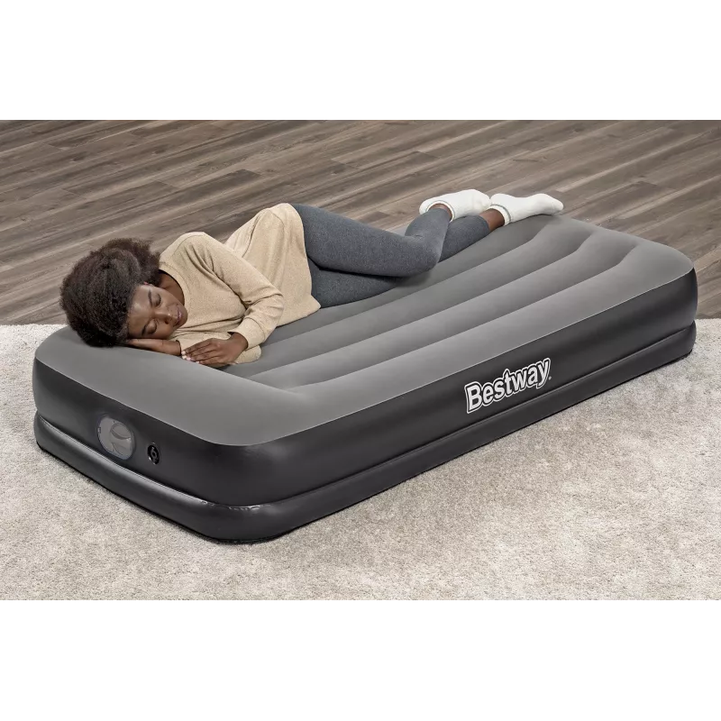 Bestway Tritech Twin luchtbed met ingebouwde USB-pomp 1,91 m x 97 cm x 36 cm