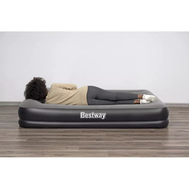 Bestway Tritech Queen luchtbed met ingebouwde USB-pomp 2,03 m x 1,52 m x 36 cm