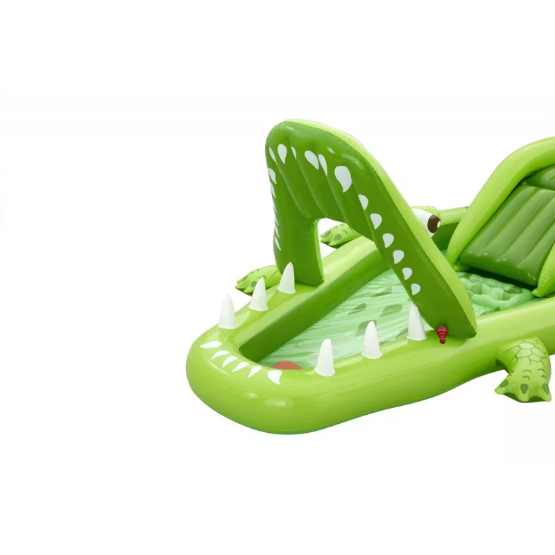 Bestway Later Gator opblaasbare waterspeelplaats en zwembad voor kinderen 2,34 m x 1,63 m x 87 cm