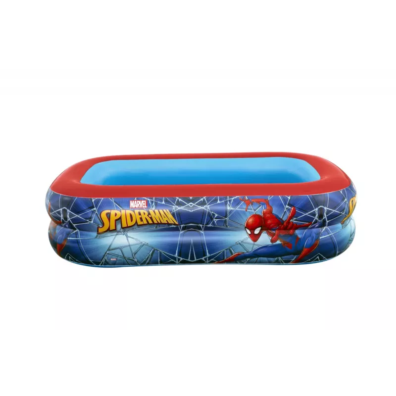 Bestway speelzwembad, opblaasbaar zwembad, 450 L, rechthoekig, 6 jaar, Spider-Man, vinyl