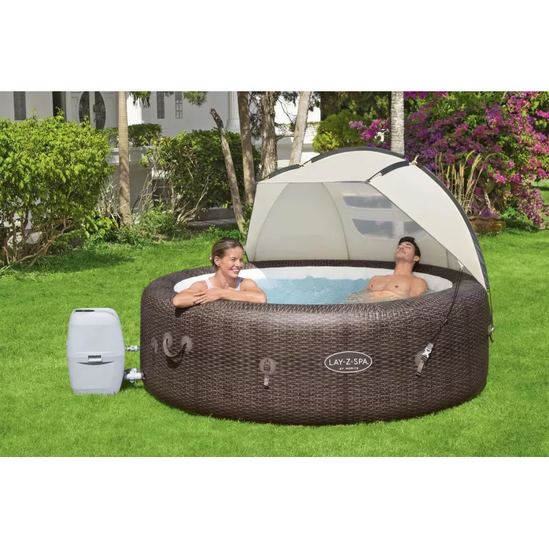 Bestway Lay-Z-Spa 6' x 37 inch x 43 inch/1,83m x 94cm x 1,09m overkapping