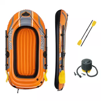 Bestway HYDRO-FORCE opblaasbare boot - inclusief roeispanen en voetpomp