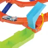 Hot Wheels Action Loop Cyclone Challenge banenset met speelgoedauto op schaal 1:64, eenvoudige opberging
