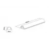 Multibrackets M Universal kabelgoot wit 50mm-B 1600-L, wit, aluminium, 50 mm, 1 st., 64 mm, 1620 mm