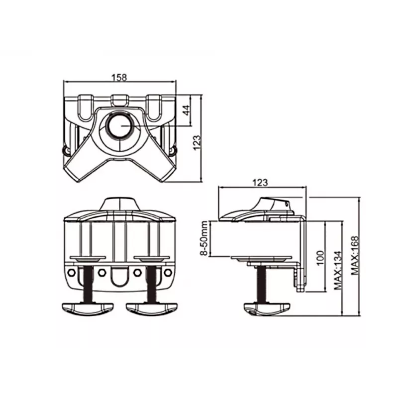 Multibrackets M Desktopmount Single / Dual / Triple Stand tafelklem