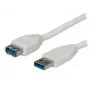 Nilox 0,8m USB3.0 USB-kabel USB 3.2 Gen 1 (3.1 Gen 1) USB A 4,8 Gbit/s wit