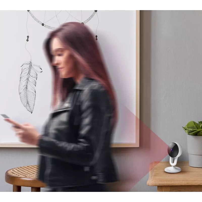 D-Link Full HD Wi‑Fi camera, IP-beveiligingscamera, binnen, draadloos, Amazon Alexa & Google Assistant, CE, FCC, IC, RCM, NCC, BSMI, tafel