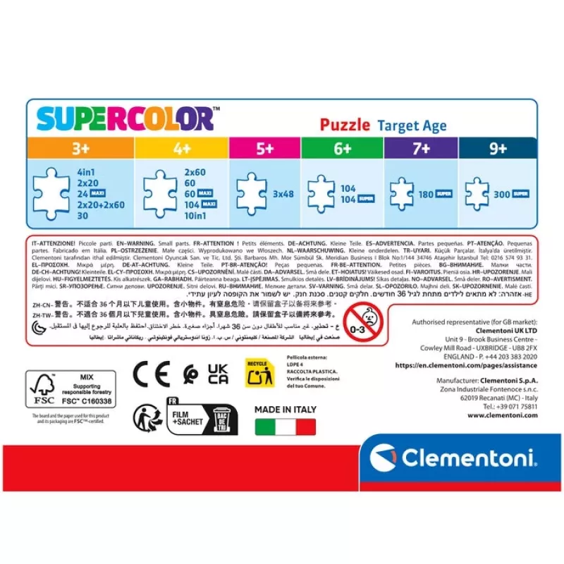 Clementoni Supercolor 26071 Puzzel 60 stuks Cartoons