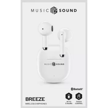 Music Sound Breeze In-ear bluetooth-hoofdtelefoon in capsule-ontwerp met gekleurde case