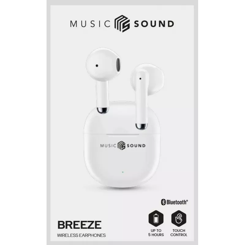 Music Sound Breeze In-ear bluetooth-hoofdtelefoon in capsule-ontwerp met gekleurde case