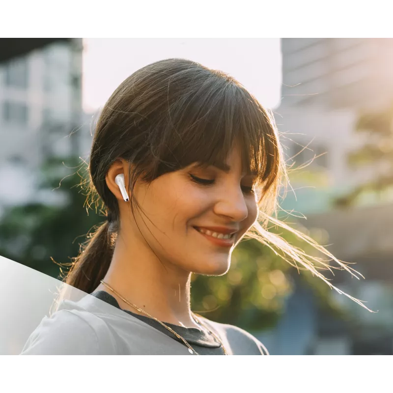 Music Sound Breeze In-ear bluetooth-hoofdtelefoon in capsule-ontwerp met gekleurde case