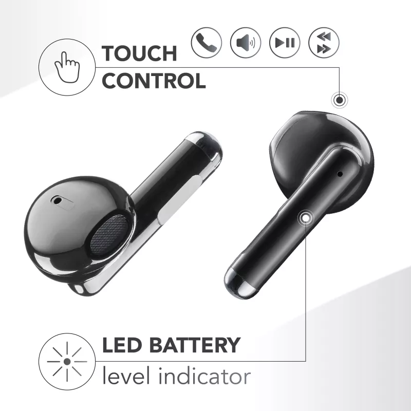 Music Sound Breeze capsule-bluetooth-oordopjes met gekleurde etui