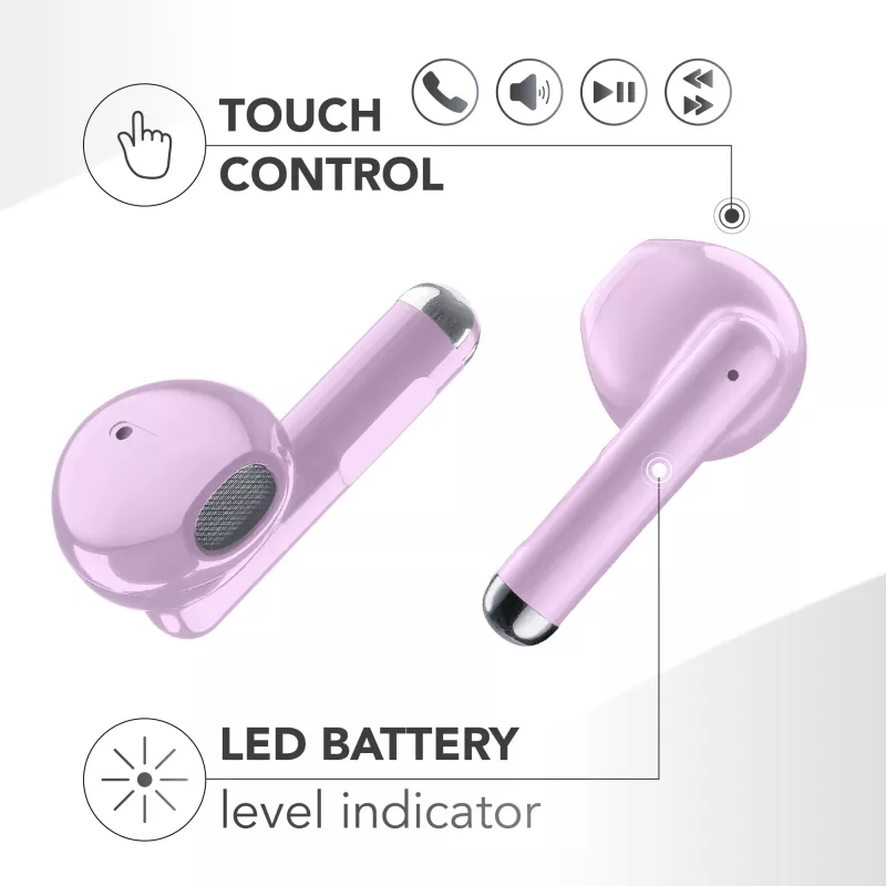 Music Sound Breeze capsule-bluetooth-oordopjes met gekleurde etui
