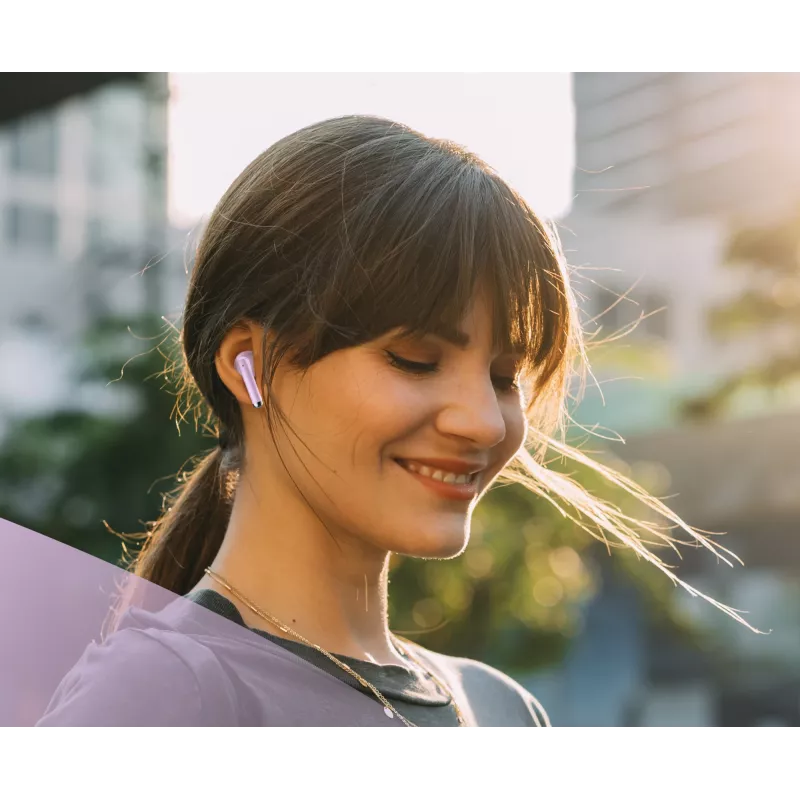 Music Sound Breeze capsule-bluetooth-oordopjes met gekleurde etui
