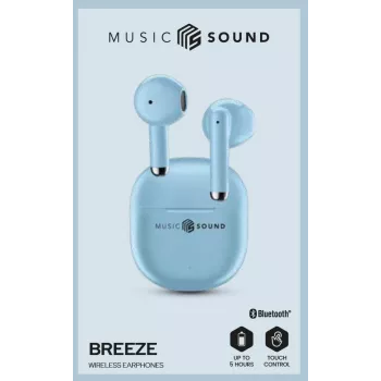 Music Sound Breeze In-ear-hoofdtelefoon in capsule-stijl met gekleurde case