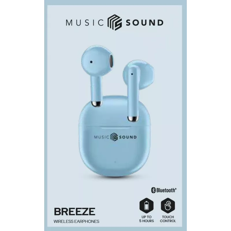 Music Sound Breeze In-ear-hoofdtelefoon in capsule-stijl met gekleurde case