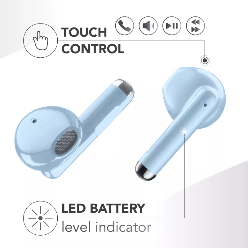 Music Sound Breeze In-ear-hoofdtelefoon in capsule-stijl met gekleurde case