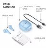 Music Sound Breeze In-ear-hoofdtelefoon in capsule-stijl met gekleurde case