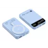 Techly I-CHARGE-10LCDBL Powerbank Lithium-polymeer (LiPo) 10000 mAh Draadloos laden Blauw
