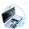 Techly I-CHARGE-10LCDBL Powerbank Lithium-polymeer (LiPo) 10000 mAh Draadloos laden Blauw